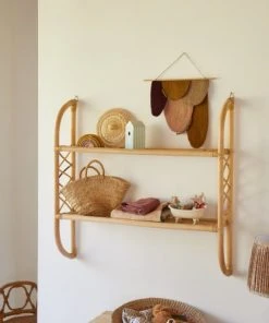 Tikamoon Etagère Murale Enfant En Rotin -Maisons du Monde boutique etagere murale enfant en rotin 3