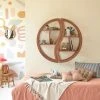 Tikamoon Etagère Murale Enfant En Teck Massif -Maisons du Monde boutique etagere murale enfant en teck massif