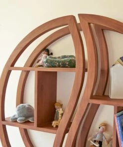 Tikamoon Etagère Murale Enfant En Teck Massif -Maisons du Monde boutique etagere murale enfant en teck massif 4