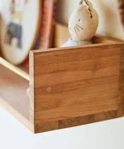 Tikamoon Etagère Murale Enfant En Teck Massif 60 Cm -Maisons du Monde boutique etagere murale enfant en teck massif 60 cm 2