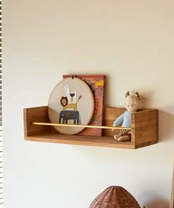 Tikamoon Etagère Murale Enfant En Teck Massif 60 Cm -Maisons du Monde boutique etagere murale enfant en teck massif 60 cm 3