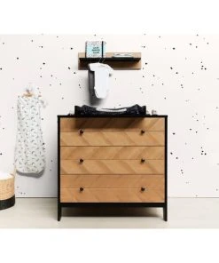 Bopita Etagère Murale Noir Naturel Naturel -Maisons du Monde boutique etagere murale noir naturel naturel 3