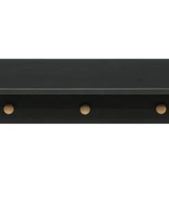 Bopita Étagère Noir Mat/naturel En MDF Et Hêtre