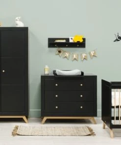 Bopita Étagère Noir Mat/naturel En MDF Et Hêtre -Maisons du Monde boutique etagere noir mat naturel en mdf et hetre 4