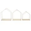 The Home Deco Factory Étagères Filaires Maison Rose - Lot De 3 -Maisons du Monde boutique etageres filaires maison rose lot de 3