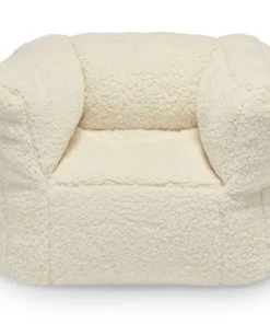 Maisons du Monde boutique -Maisons du Monde boutique fauteuil bean teddy cream white ecru 45 x 40 x 36 cm 1