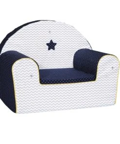 Sauthon Fauteuil Club 42x51cm En Coton Blanc