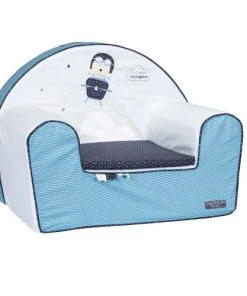 Sauthon Fauteuil Club 42x51cm En Coton Bleu