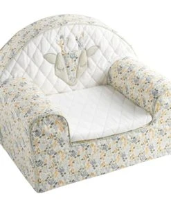 Sauthon Fauteuil Club En Coton Blanc
