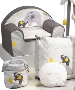 Sauthon Fauteuil Enfant 42x48cm En Coton Gris -Maisons du Monde boutique fauteuil enfant 42x48cm en coton gris 3