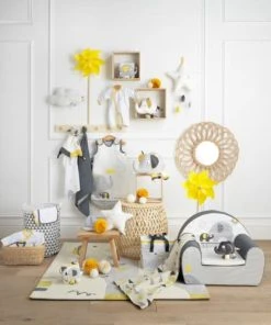 Sauthon Fauteuil Enfant 42x48cm En Coton Gris -Maisons du Monde boutique fauteuil enfant 42x48cm en coton gris 4