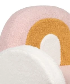 Maisons Du Monde Fauteuil Enfant à Bouclettes écrues, Roses Et Jaune Moutarde -Maisons du Monde boutique fauteuil enfant a bouclettes ecrues roses et jaune moutarde 1000 10 9 215587 5