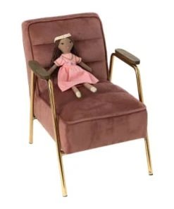 Amadeus Les Petits Fauteuil Enfant En Velours Rose -Maisons du Monde boutique fauteuil enfant en velours rose 2