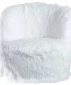 ReCollection Fauteuil Enfant Fourrure Blanc 47x47x45cm -Maisons du Monde boutique fauteuil enfant fourrure blanc 47x47x45cm 2