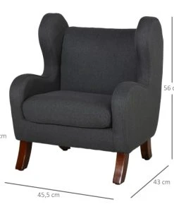 HOMCOM Fauteuil Enfant Oreilles Grand Confort Accoudoirs Assise Lin Gris 9 HOMCOM Fauteuil Enfant Oreilles Grand Confort Accoudoirs Assise Lin Gris -Maisons du Monde boutique fauteuil enfant oreilles grand confort accoudoirs assise lin gris 2