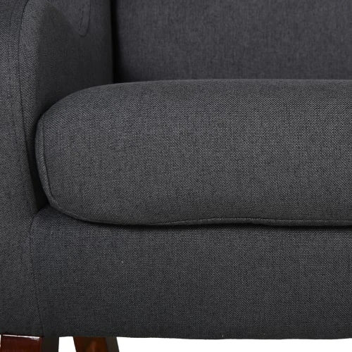 HOMCOM Fauteuil Enfant Oreilles Grand Confort Accoudoirs Assise Lin Gris 6 HOMCOM Fauteuil Enfant Oreilles Grand Confort Accoudoirs Assise Lin Gris – Image 4