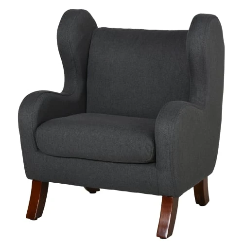 HOMCOM Fauteuil Enfant Oreilles Grand Confort Accoudoirs Assise Lin Gris 3 HOMCOM Fauteuil Enfant Oreilles Grand Confort Accoudoirs Assise Lin Gris