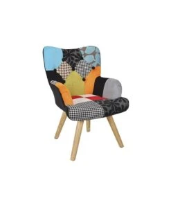 Altobuy Fauteuil Enfant Scandinave Motif Patchwork