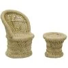 Aubry Gaspard Fauteuil Et Tabouret Pour Enfant En Roseau (lot De 2) -Maisons du Monde boutique fauteuil et tabouret pour enfant en roseau lot de 2