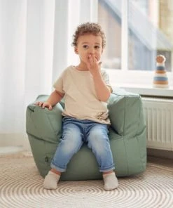 Jollein Fauteuil Imperméable Bean Bag Ash Green Vert (45 X 40 X 36 Cm) -Maisons du Monde boutique fauteuil impermeable bean bag ash green vert 45 x 40 x 36 cm 2