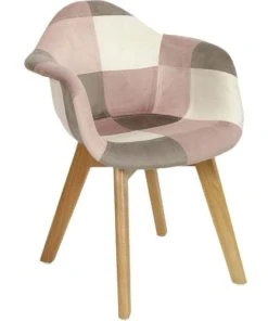 The Home Deco Kids Fauteuil Patchwork Pour Enfants Léonie Rose