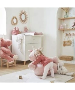 Noukie's Fauteuil Peluche Licorne En Velours Rose -Maisons du Monde boutique fauteuil peluche licorne en velours rose 1