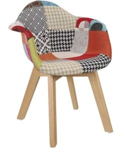 The Home Deco Kids Fauteuil Scandinave Pour Enfants Patchwork