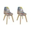 Altobuy Lot De 2 Chaises Enfant Motif Patchwork -Maisons du Monde boutique lot de 2 chaises enfant motif patchwork