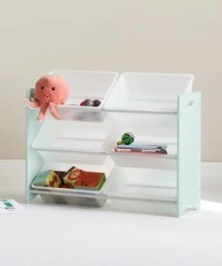 Alice's Garden Meuble De Rangement Vert Céladon Pour Enfant Avec 6 Casiers -Maisons du Monde boutique meuble de rangement vert celadon pour enfant avec 6 casiers 2