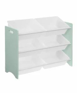 Alice's Garden Meuble De Rangement Vert Céladon Pour Enfant Avec 6 Casiers