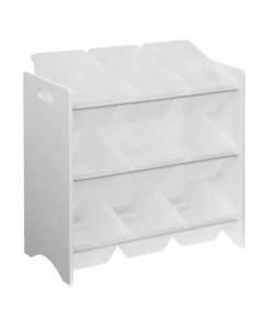 Alice's Garden Meuble Rangement Jouet Blanc 9 Casiers