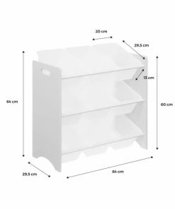 Alice's Garden Meuble Rangement Jouet Blanc 9 Casiers 12 Alice's Garden Meuble Rangement Jouet Blanc 9 Casiers -Maisons du Monde boutique meuble rangement jouet blanc 9 casiers 4