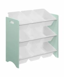 Alice's Garden Meuble Rangement Jouet Vert Céladon 9 Casiers