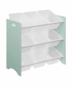 Alice's Garden Meuble Rangement Jouet Blanc 9 Casiers 13 Alice's Garden Meuble Rangement Jouet Blanc 9 Casiers -Maisons du Monde boutique meuble rangement jouet vert celadon 9 casiers tobias