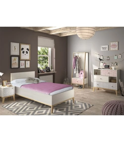 CALICOSY Portant 1 Tiroir Avec Fond - Marron 4 CALICOSY Portant 1 Tiroir Avec Fond - Marron - Image 2