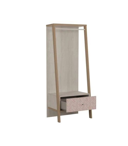 CALICOSY Portant 1 Tiroir Avec Fond - Marron 6 CALICOSY Portant 1 Tiroir Avec Fond - Marron - Image 4