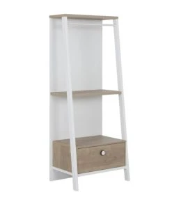 Galipette Portant Armoire 1 Tiroir Bébé Effet Bois Blanc