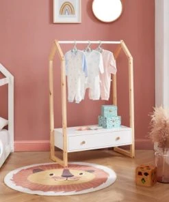 Baita Portant Blanc 1 Tiroir -Maisons du Monde boutique portant blanc 1 tiroir 4