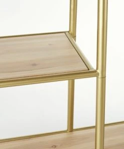 Maisons Du Monde Portant En Sapin Et Métal Coloris Laiton -Maisons du Monde boutique portant en sapin et metal coloris laiton 1000 13 6 206359 3