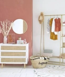 Maisons Du Monde Portant En Sapin Et Métal Coloris Laiton -Maisons du Monde boutique portant en sapin et metal coloris laiton 1000 13 6 206359 4