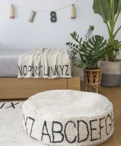 Lorena Canals Pouf Beige -Maisons du Monde boutique pouf beige 5