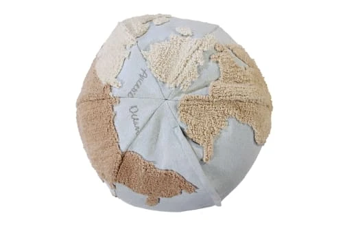 Lorena Canals Pouf Carte Du Monde Bleu Et Gris 5 Lorena Canals Pouf Carte Du Monde Bleu Et Gris – Image 3