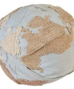 Lorena Canals Pouf Carte Du Monde Bleu Et Gris 10 Lorena Canals Pouf Carte Du Monde Bleu Et Gris -Maisons du Monde boutique pouf carte du monde bleu et gris 3