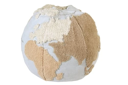 Lorena Canals Pouf Carte Du Monde Bleu Et Gris 7 Lorena Canals Pouf Carte Du Monde Bleu Et Gris – Image 5