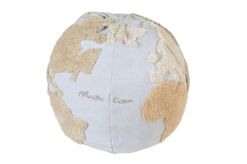 Lorena Canals Pouf Carte Du Monde Bleu Et Gris 3 Lorena Canals Pouf Carte Du Monde Bleu Et Gris