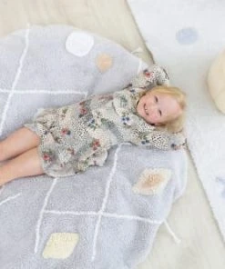 Lorena Canals Pouf De Couchage En Coton Gris Ø120 9 Lorena Canals Pouf De Couchage En Coton Gris Ø120 -Maisons du Monde boutique pouf de couchage en coton gris oe120 1