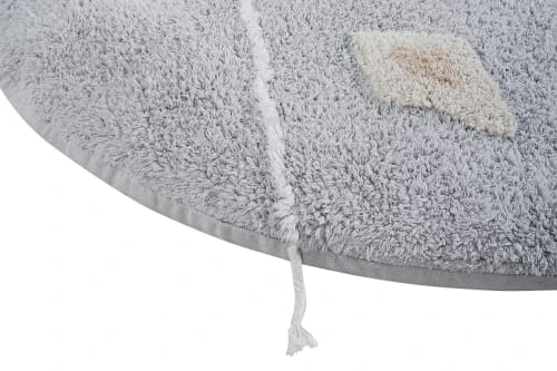 Lorena Canals Pouf De Couchage En Coton Gris Ø120 8 Lorena Canals Pouf De Couchage En Coton Gris Ø120 - Image 6