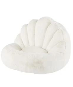 Maisons du Monde boutique -Maisons du Monde boutique pouf enfant coquille imitation fourrure ecrue 1000 0 9 215628 2