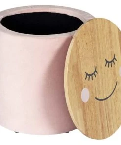 The Home Deco Kids Pouf Enfant En Bois Et Velours Moon -Maisons du Monde boutique pouf enfant en bois et velours moon 2