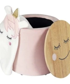 The Home Deco Kids Pouf Enfant En Bois Et Velours Moon -Maisons du Monde boutique pouf enfant en bois et velours moon 3